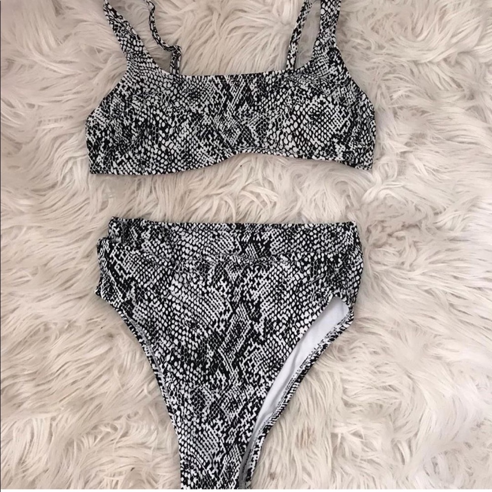 Snakeskin bikini